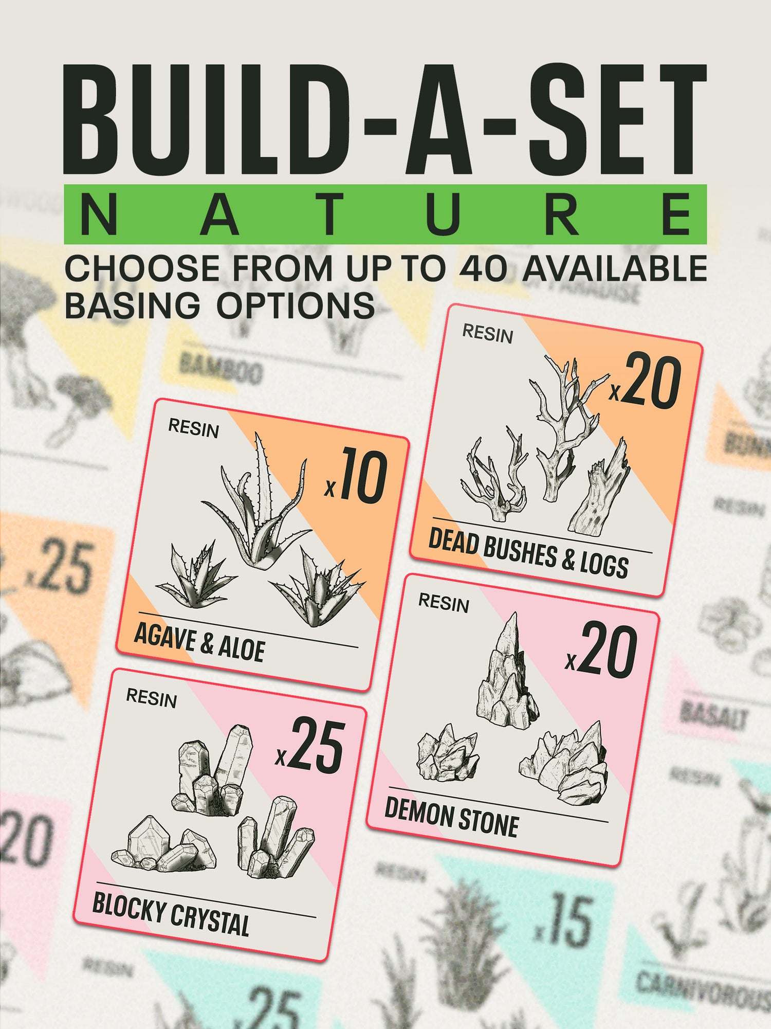 NATURE - Resin Build-a-Basing Set