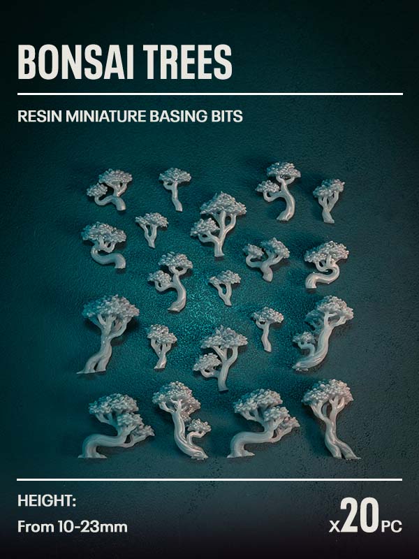 20x Resin Models - Bonsai Trees - Epic Basing