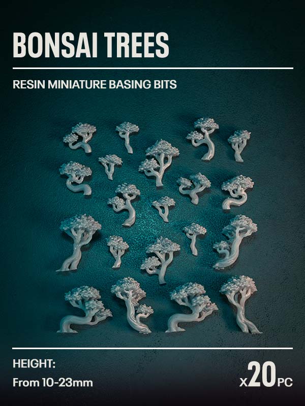 20x Resin Models - Bonsai Trees - Epic Basing