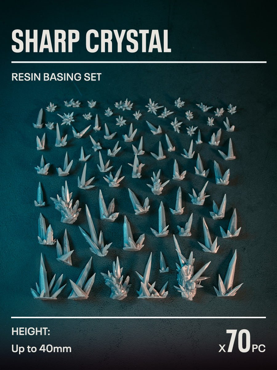 70x Resin Models - Sharp Crystal - Epic Basing