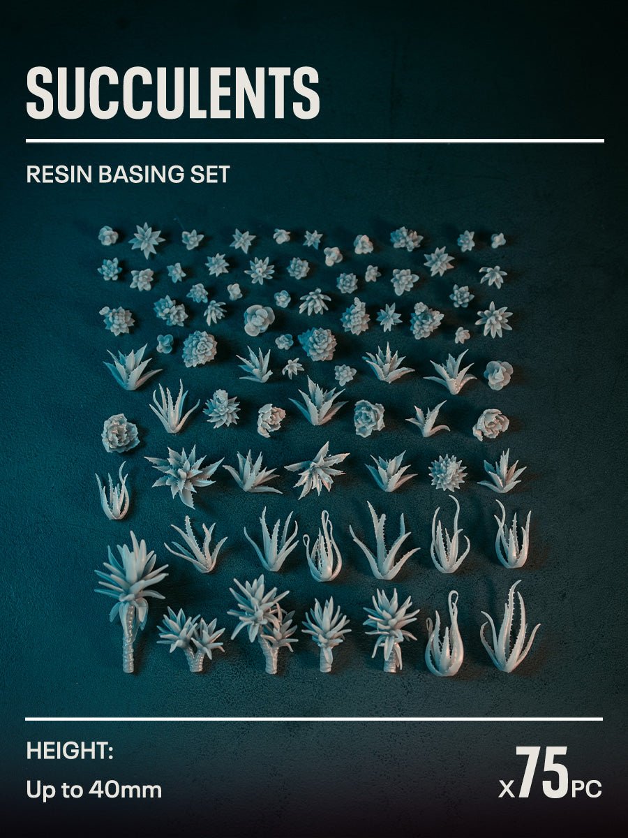 75x Resin Models - Succulents - Epic Basing