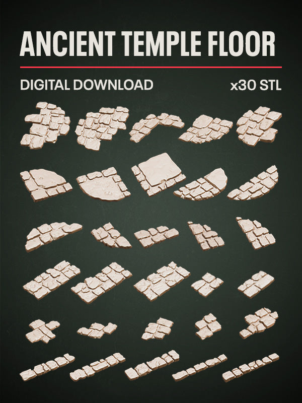 Digital Download - Temple Floor STL