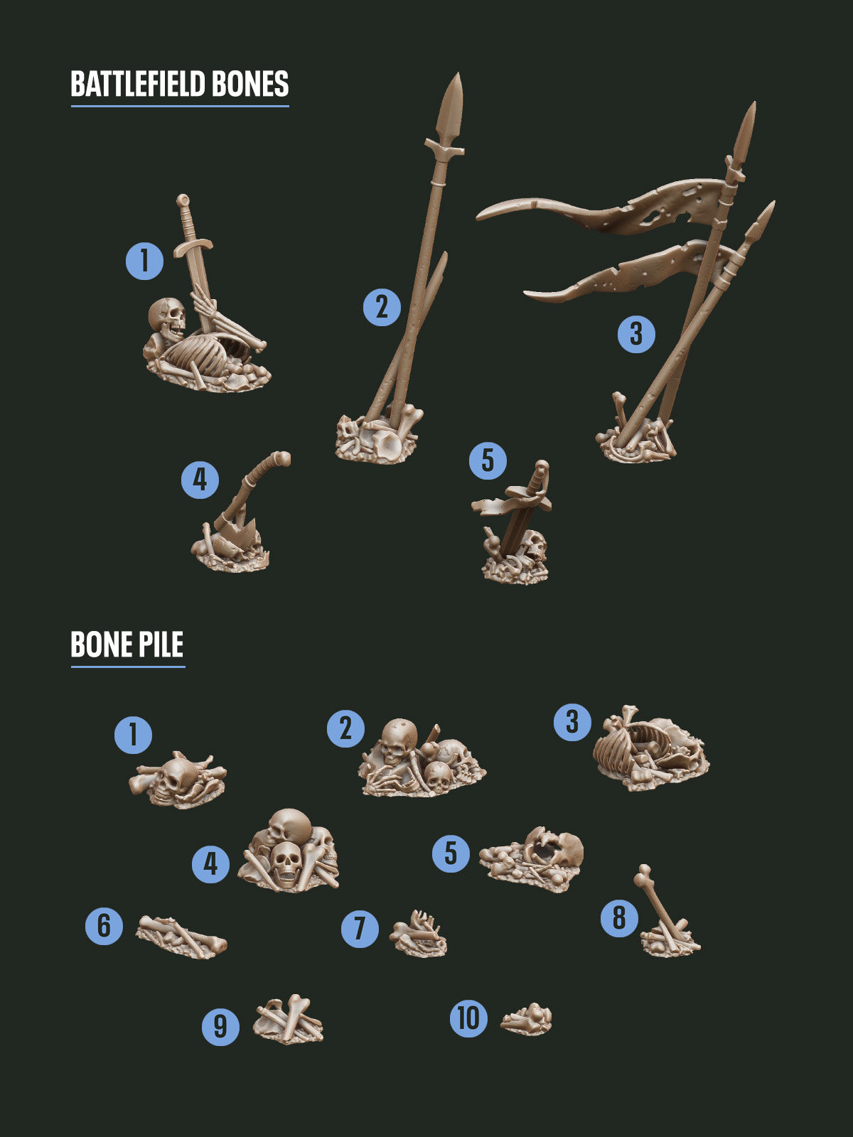 Digital Download - Bones Battlefield STL