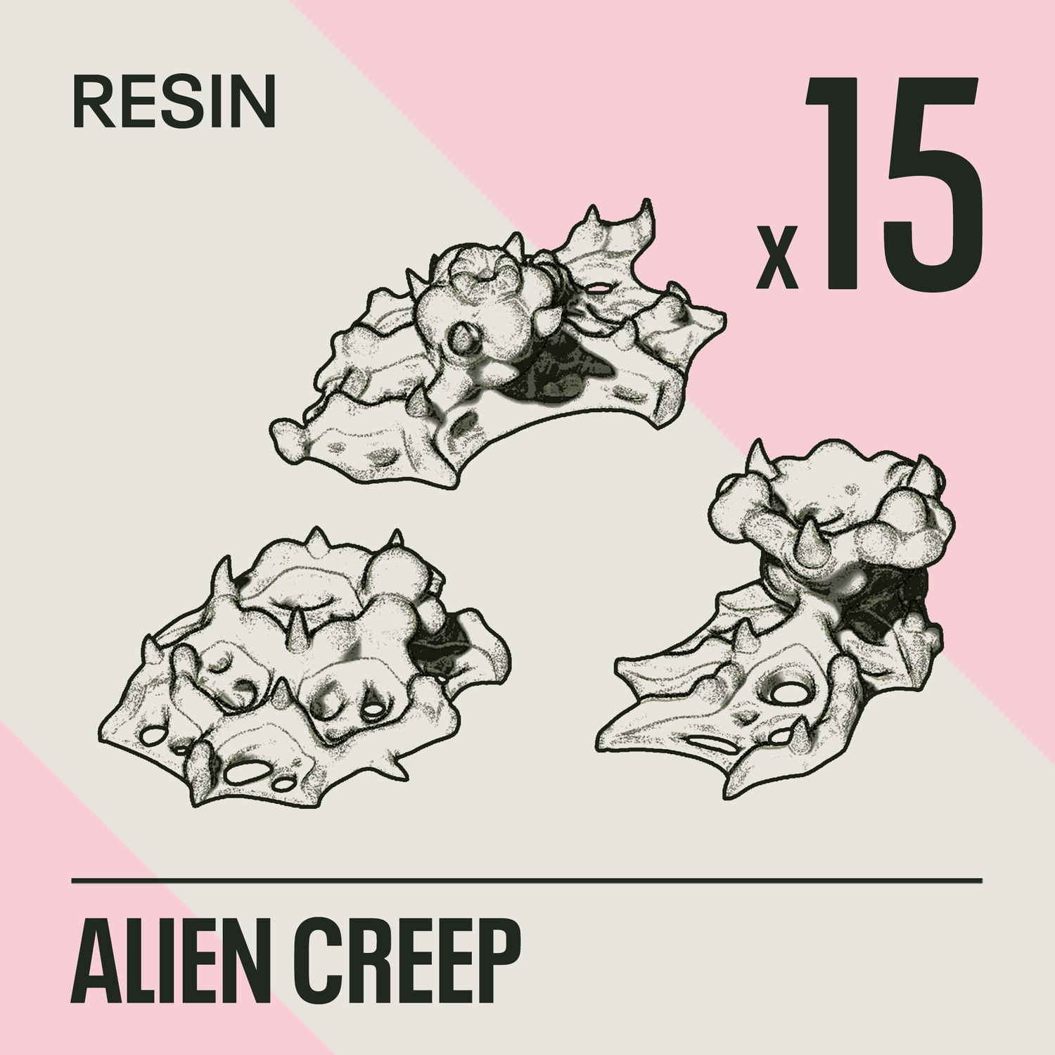 ALIEN CREEP - Resin Basing Bits - Epic Basing