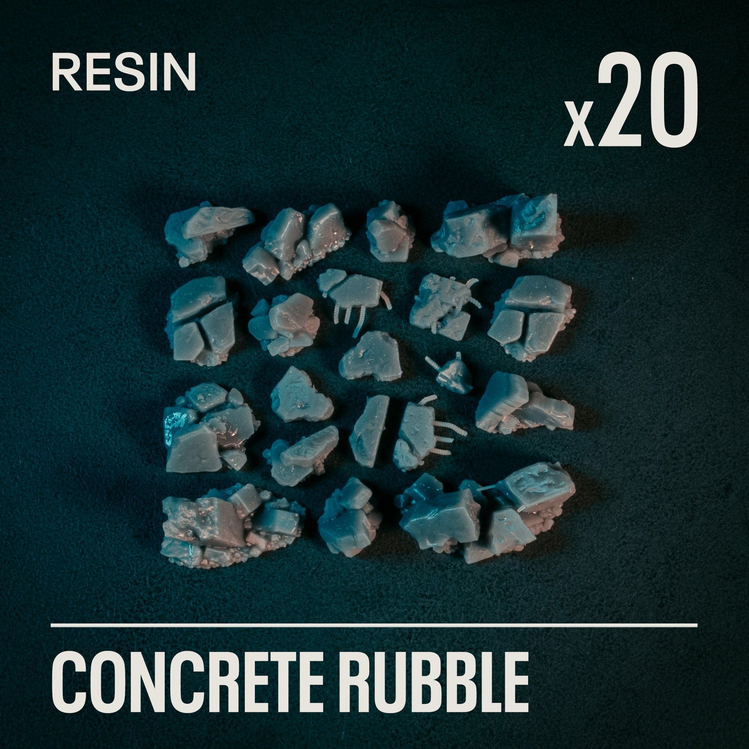 CONCRETE RUBBLE - Resin Basing Bits - Epic Basing