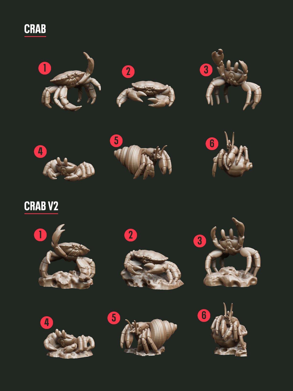 DIGITAL COLLECTION - Critters Sea STL - Epic Basing