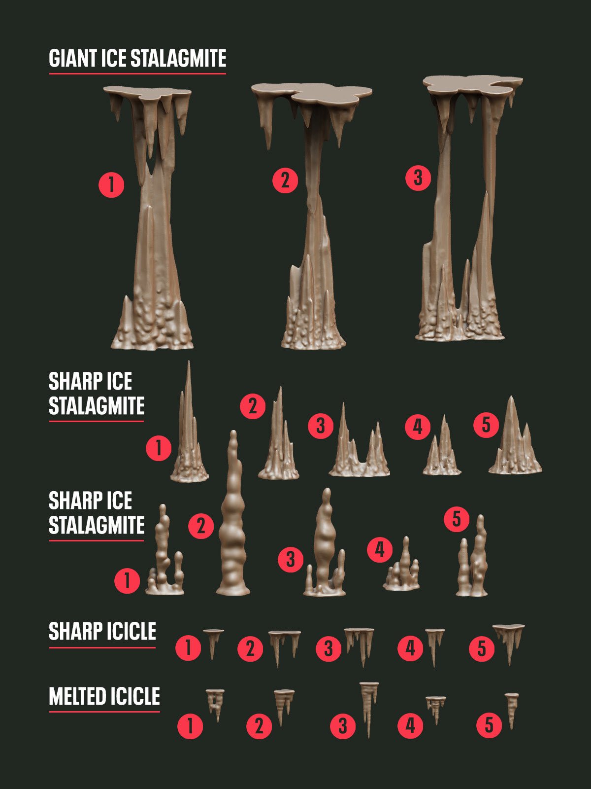 Digital Download - Arctic Cavern STL - Epic Basing