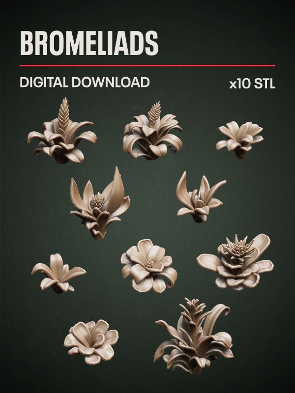 Digital Download - Bromeliads STL - Epic Basing