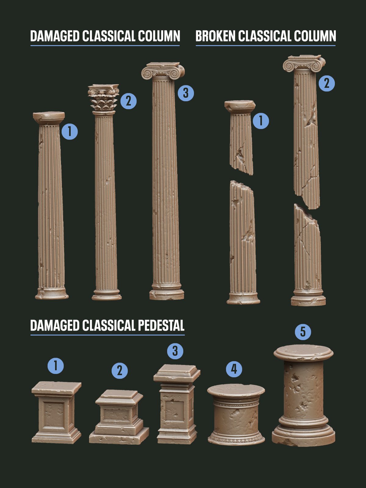 Digital Download - Classical Rome STL - Epic Basing