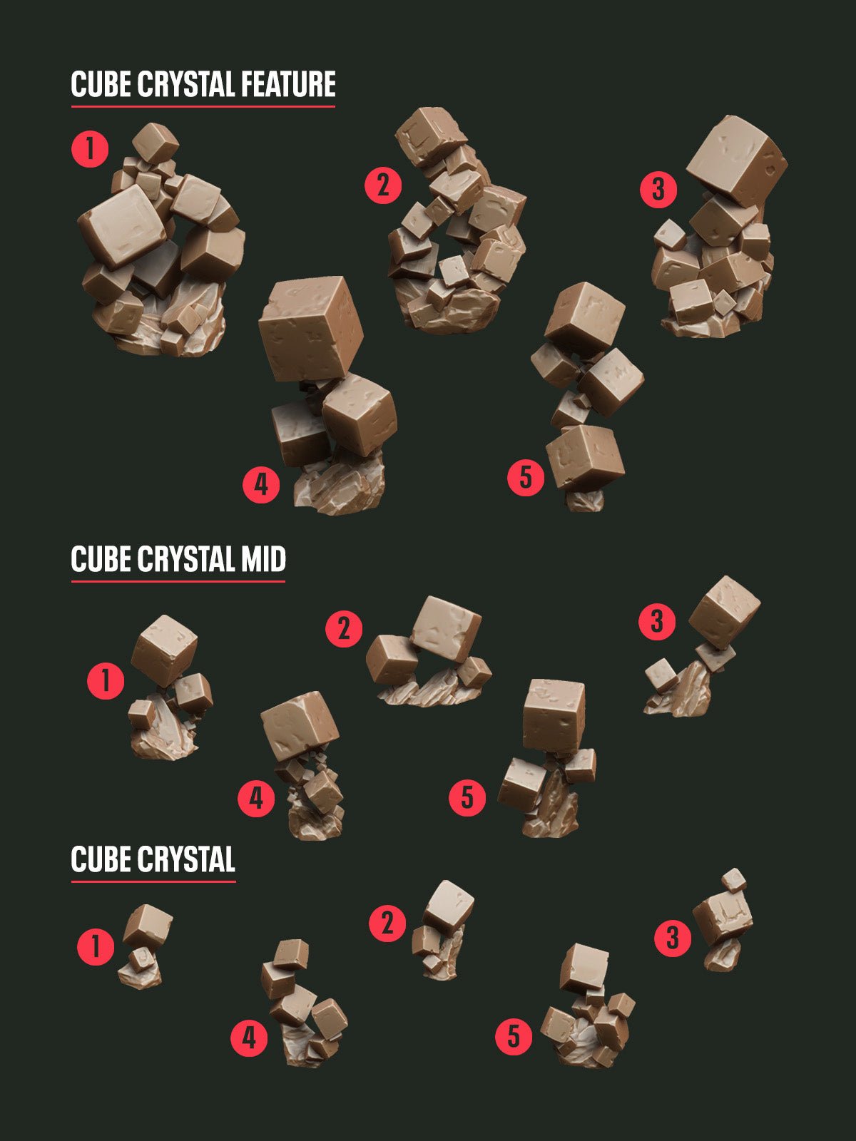 Digital Download - Crystal Cube STL - Epic Basing