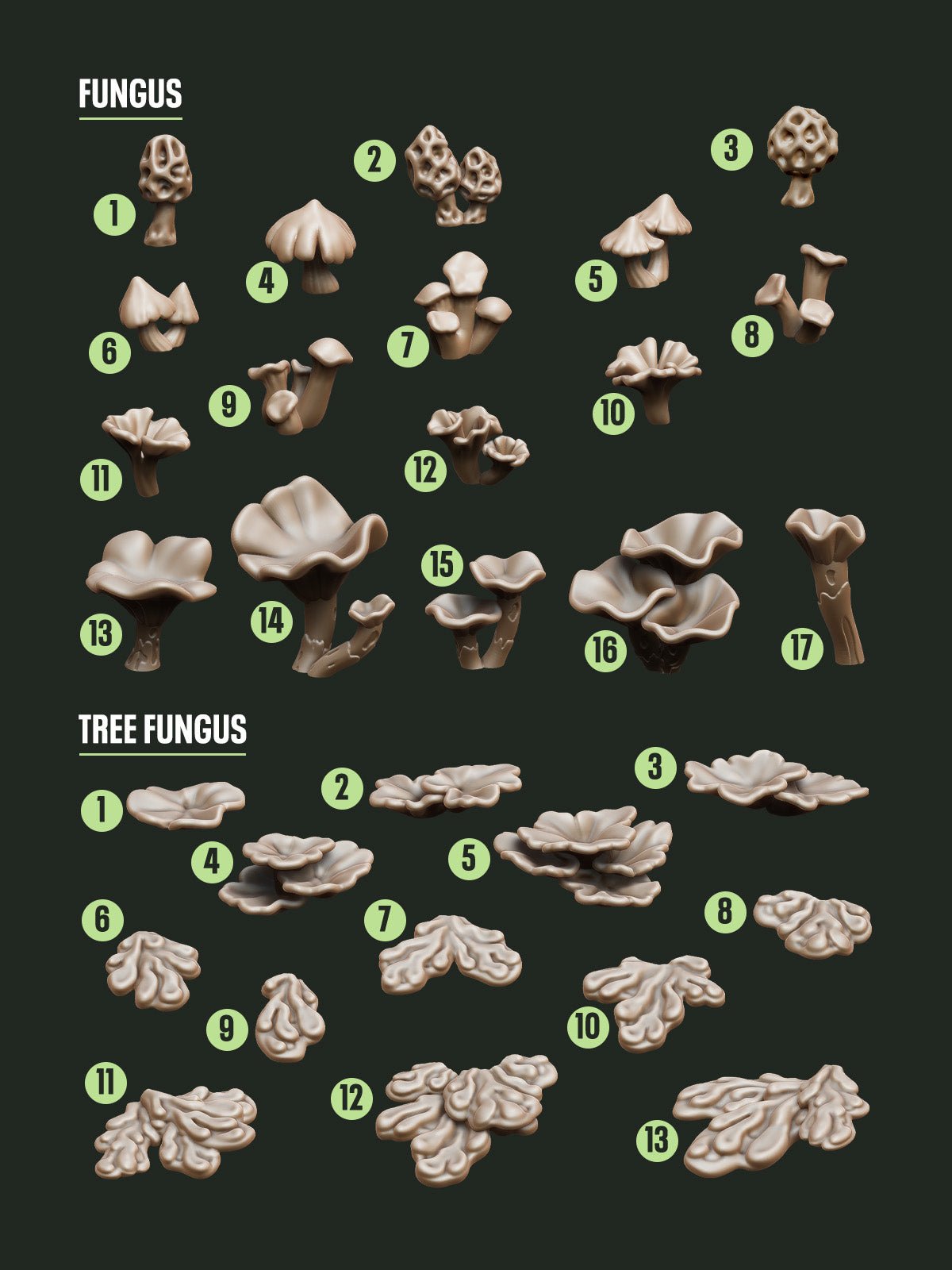 Digital Download - Fungus STL - Epic Basing