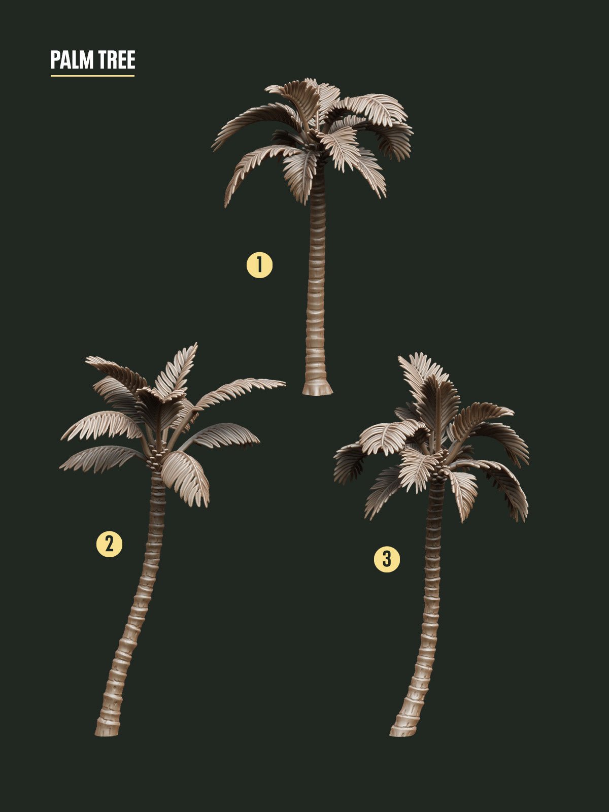 Digital Download - Palm Trees STL - Epic Basing