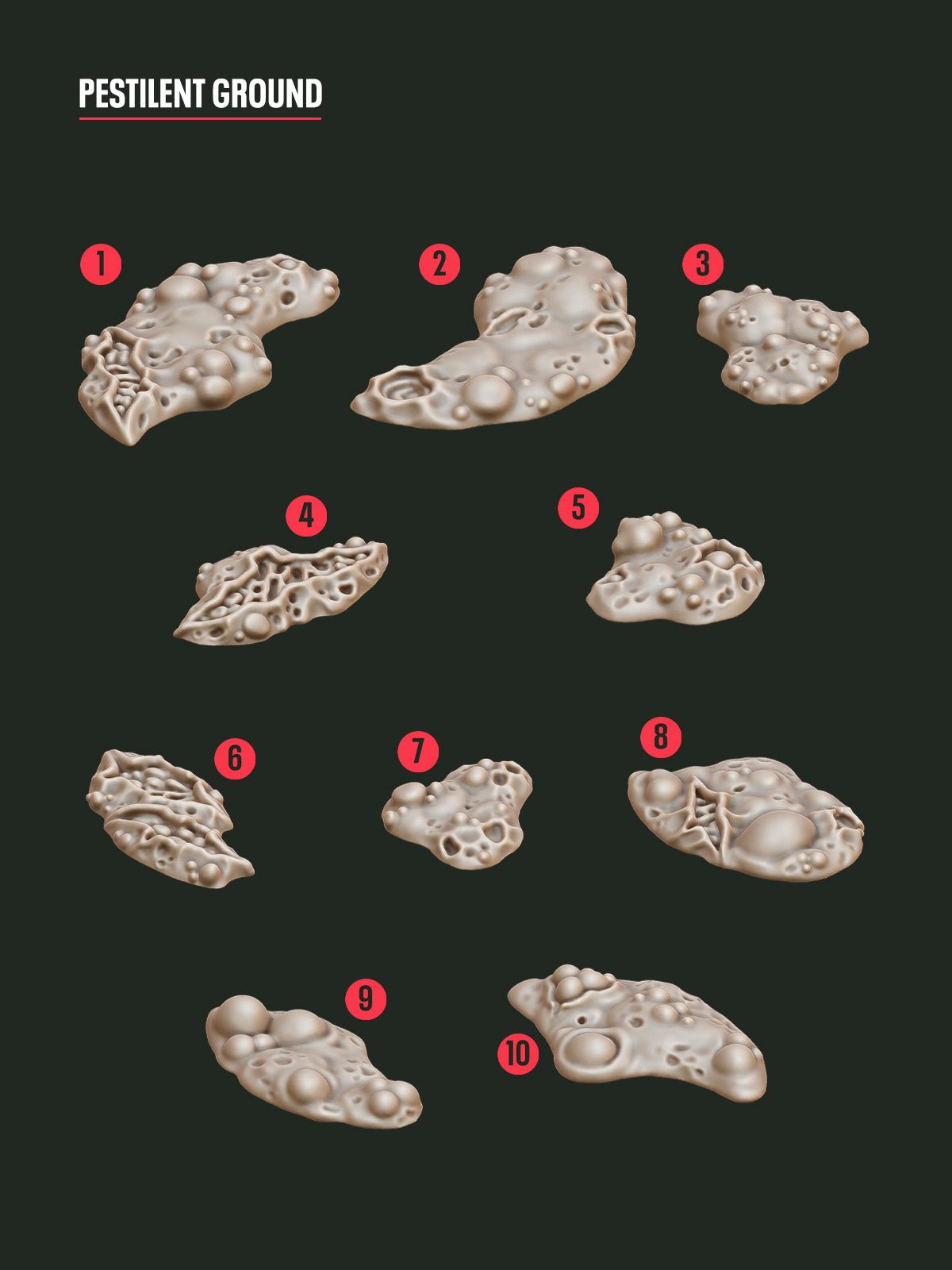 Digital Download - Pestilent Ground STL - Epic Basing