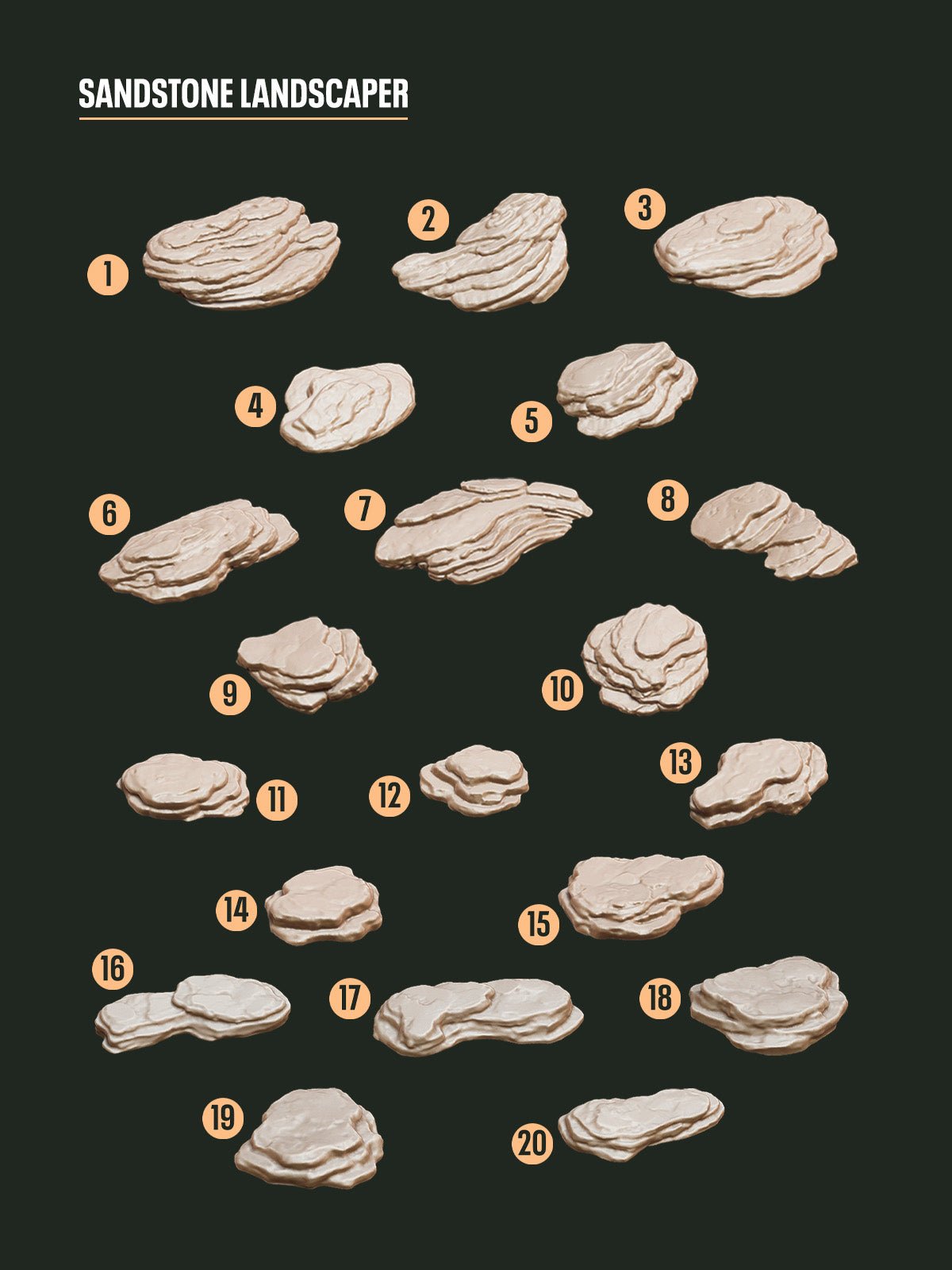 Digital Download - Sandstone STL - Epic Basing