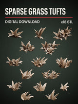 Digital Download - Sparse Grass Tufts STL - Epic Basing