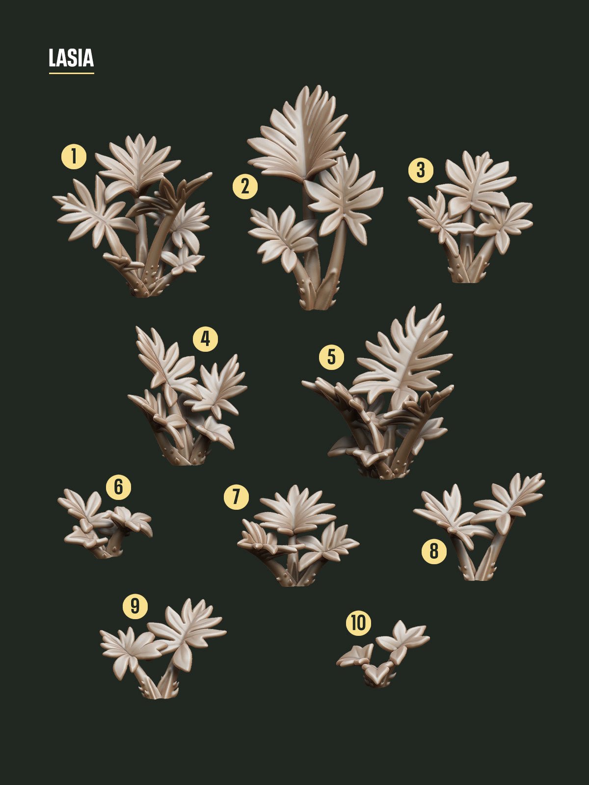 Digital Download - Tropical Lasia STL - Epic Basing