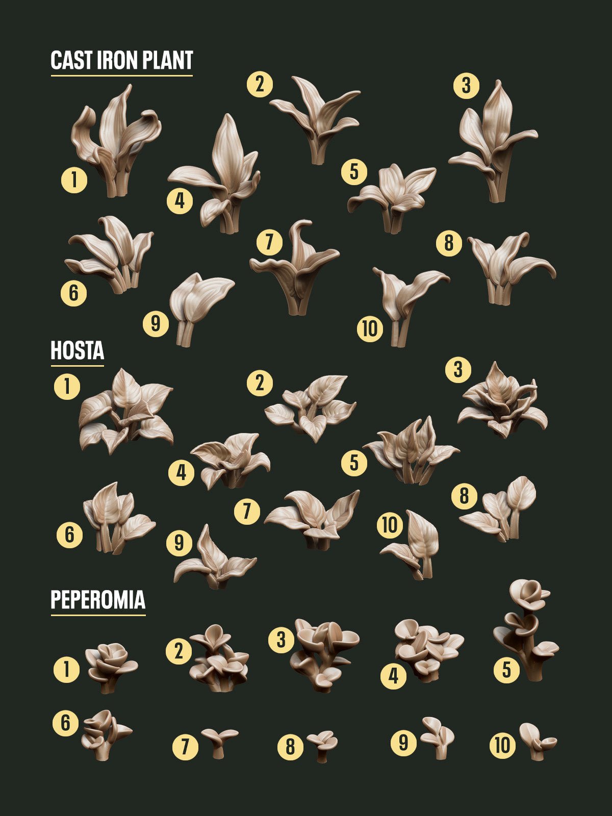 Digital Download - Tropical Plants STL - Epic Basing