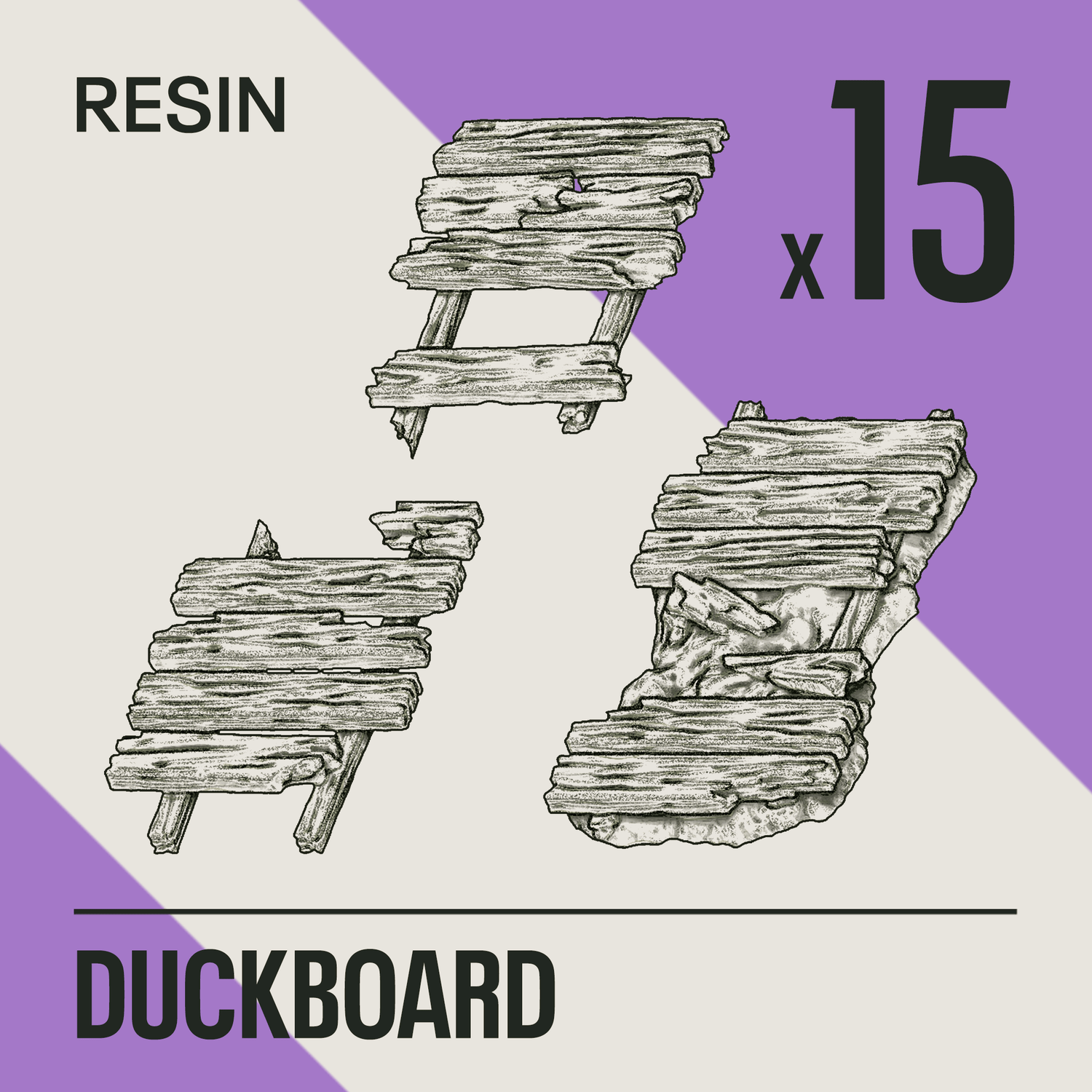 DUCKBOARD - Resin Basing Bits - Epic Basing