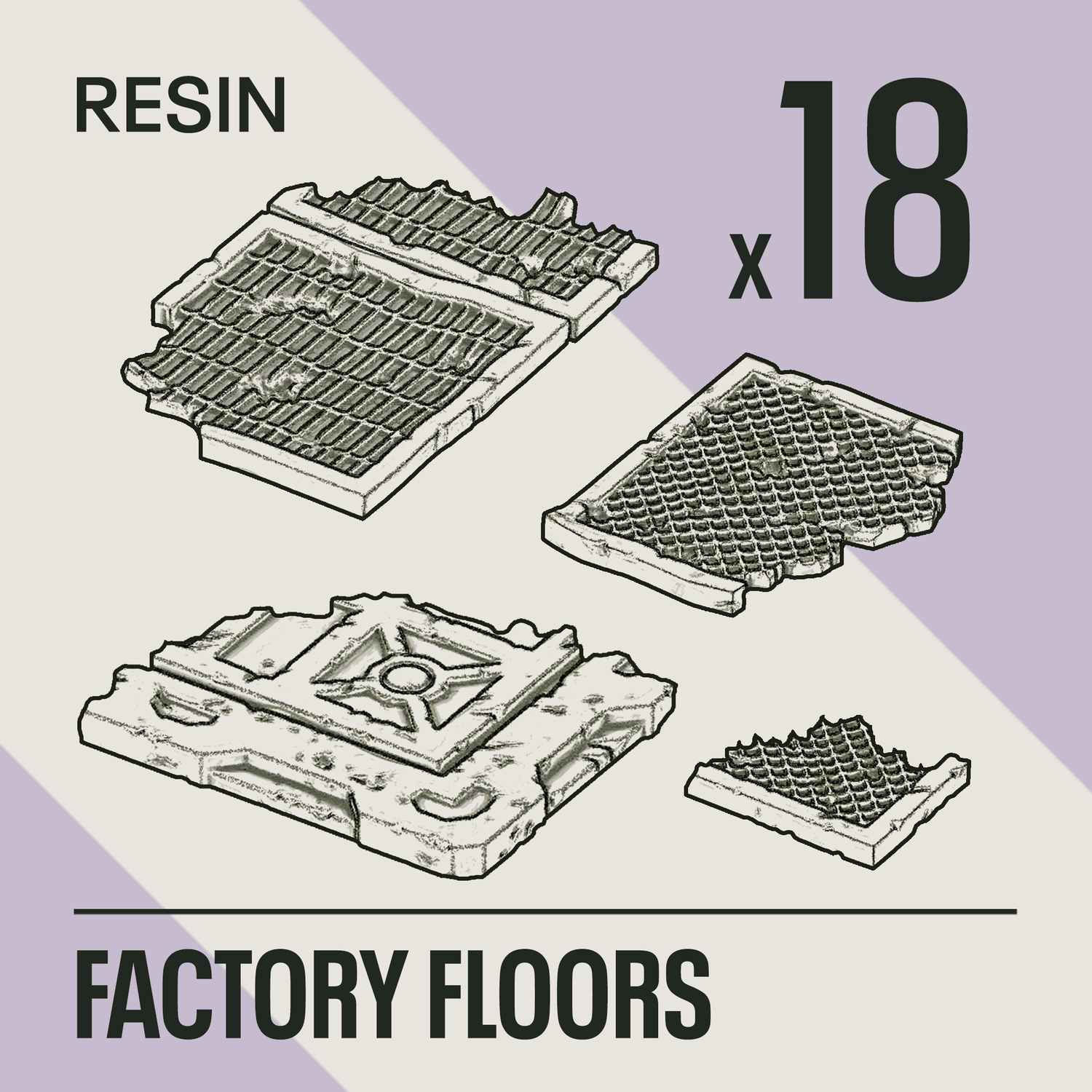 FACTORY FLOORS - Resin Basing Bits - Epic Basing