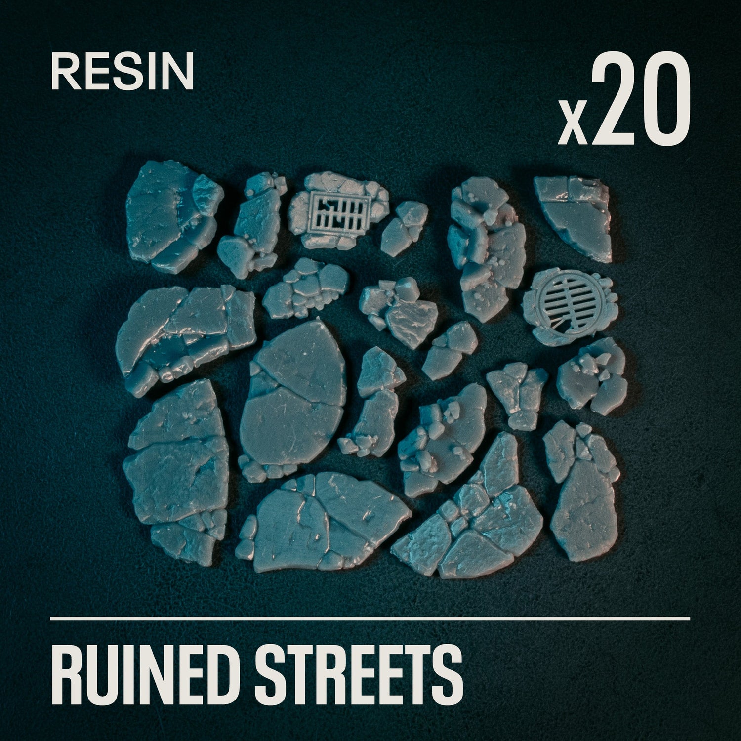RUINED STREETS - Resin Basing Bits - Epic Basing
