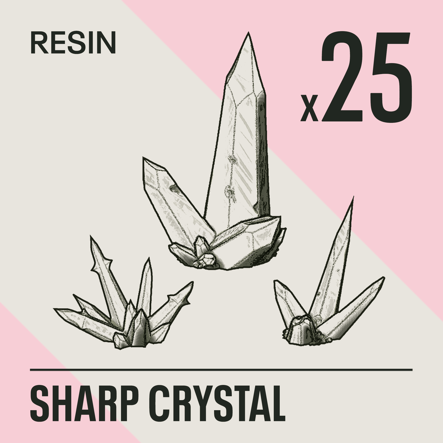 SHARP CRYSTAL - Resin Basing Bits - Epic Basing