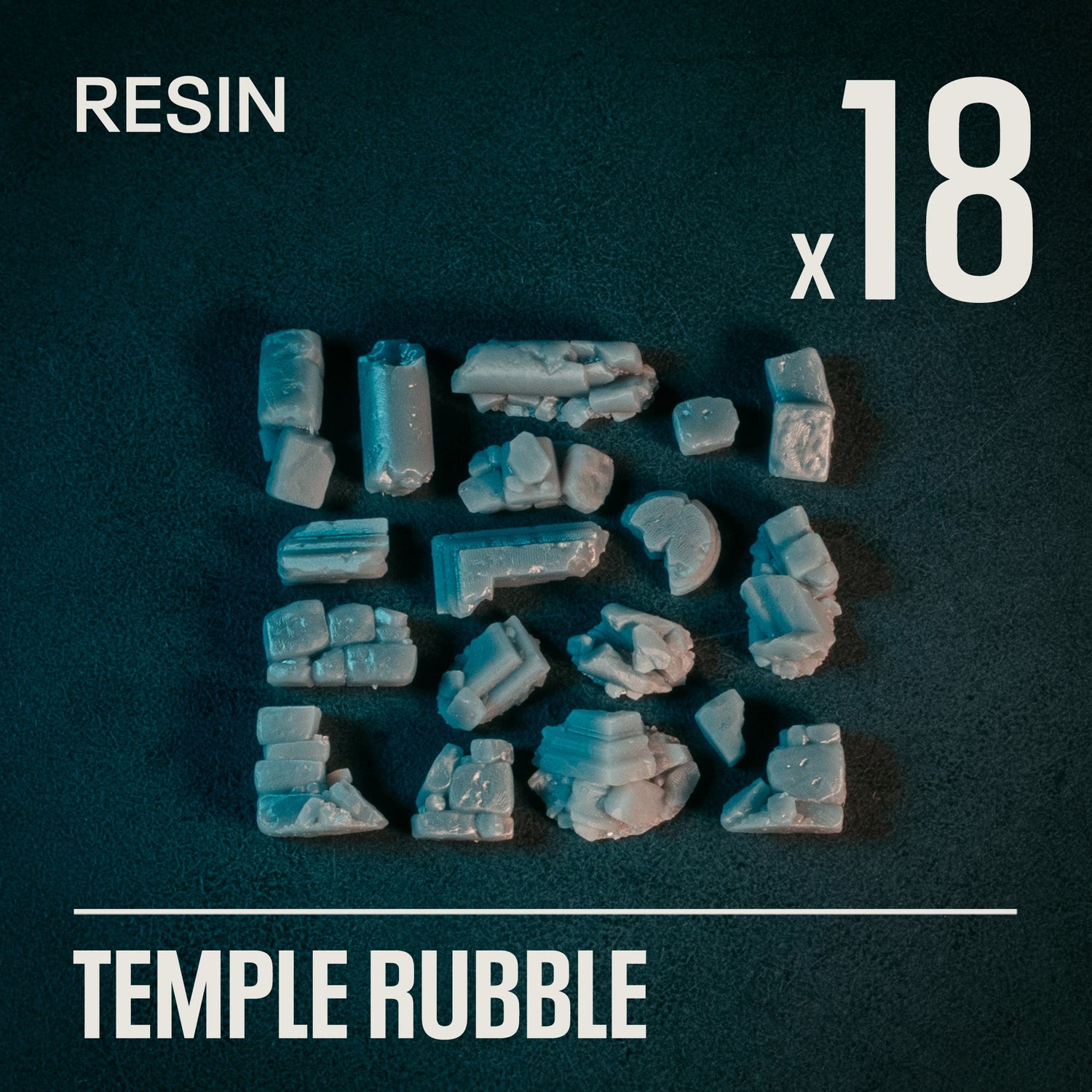 TEMPLE RUBBLE - Resin Basing Bits - Epic Basing