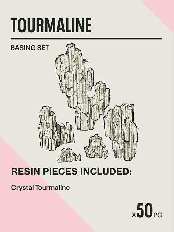 TOURMALINE - Resin Miniature Basing Set (50pc) - Epic Basing