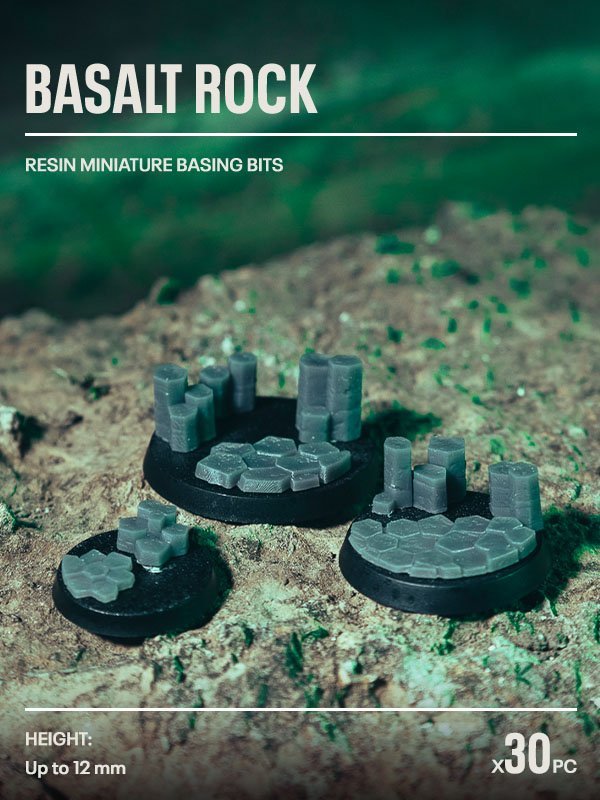 30x Resin Models - Basalt Rock - Epic Basing