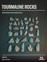 35x Resin Models - Tourmaline Rocks - Epic Basing