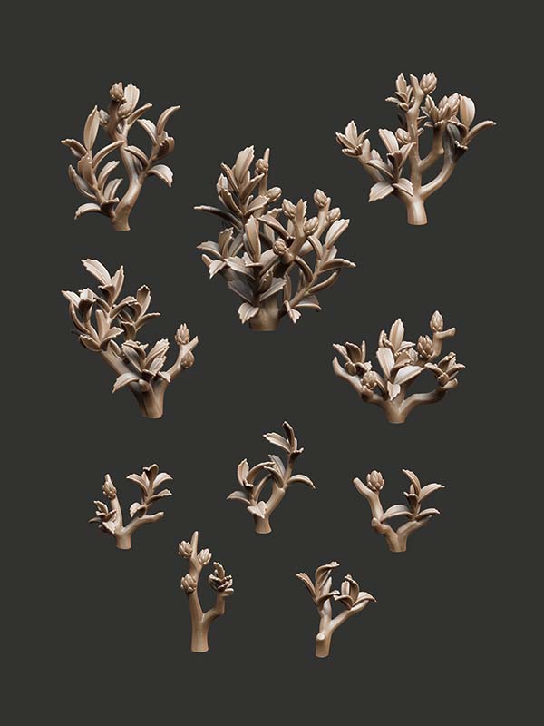 Bog Myrtle Bushes - Digital STL Pack - Epic Basing