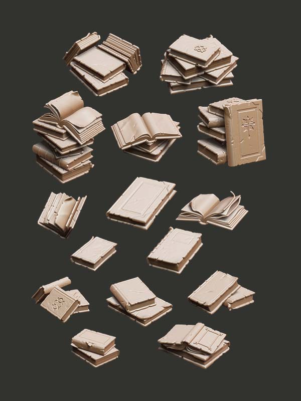 Books - Digital STL Pack - Epic Basing