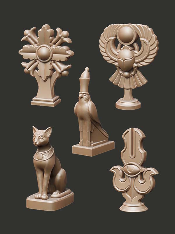 Classical Pedestals & Artefacts - Digital STL Pack - Epic Basing