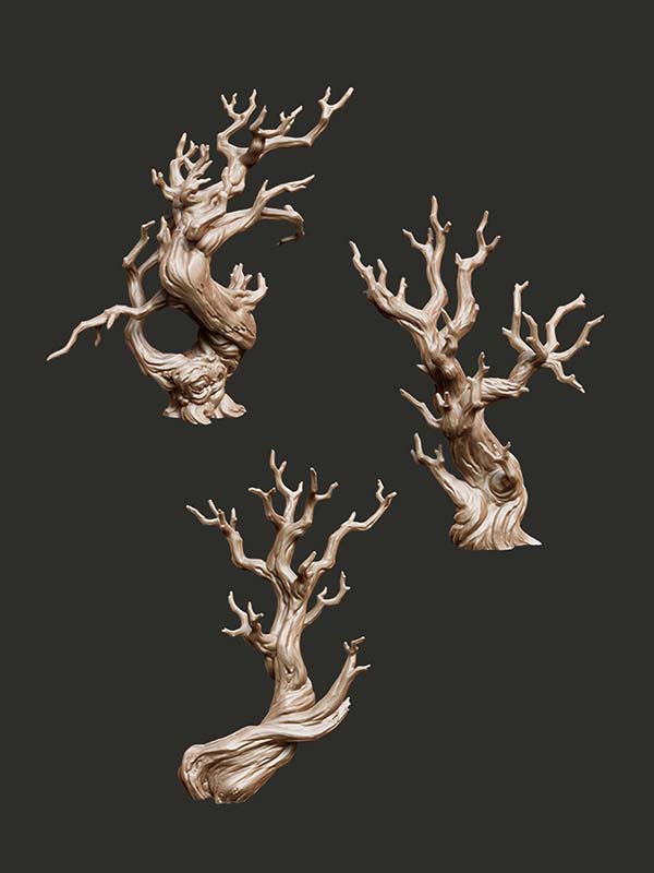 Juniper Trees - Digital STL Pack - Epic Basing