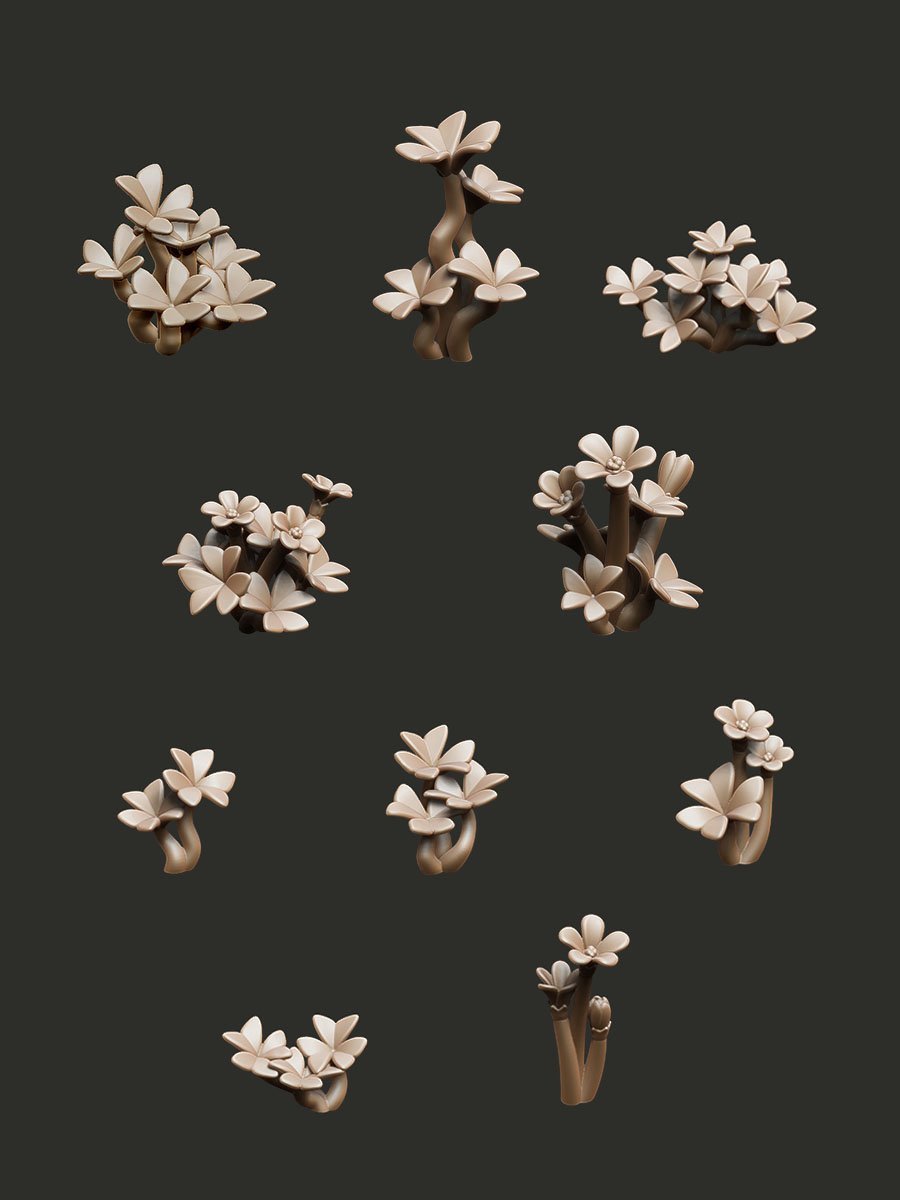 Oxalis Plants - Digital STL Pack - Epic Basing