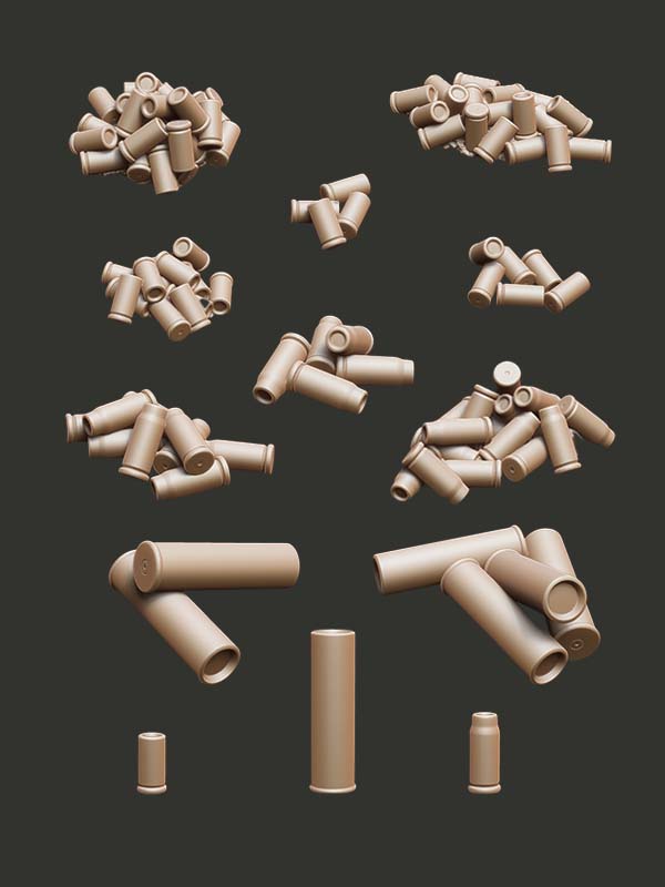 Shell Casings - Digital STL Pack - Epic Basing