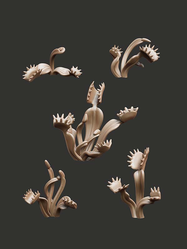 Venus Flytraps - Digital STL Pack - Epic Basing