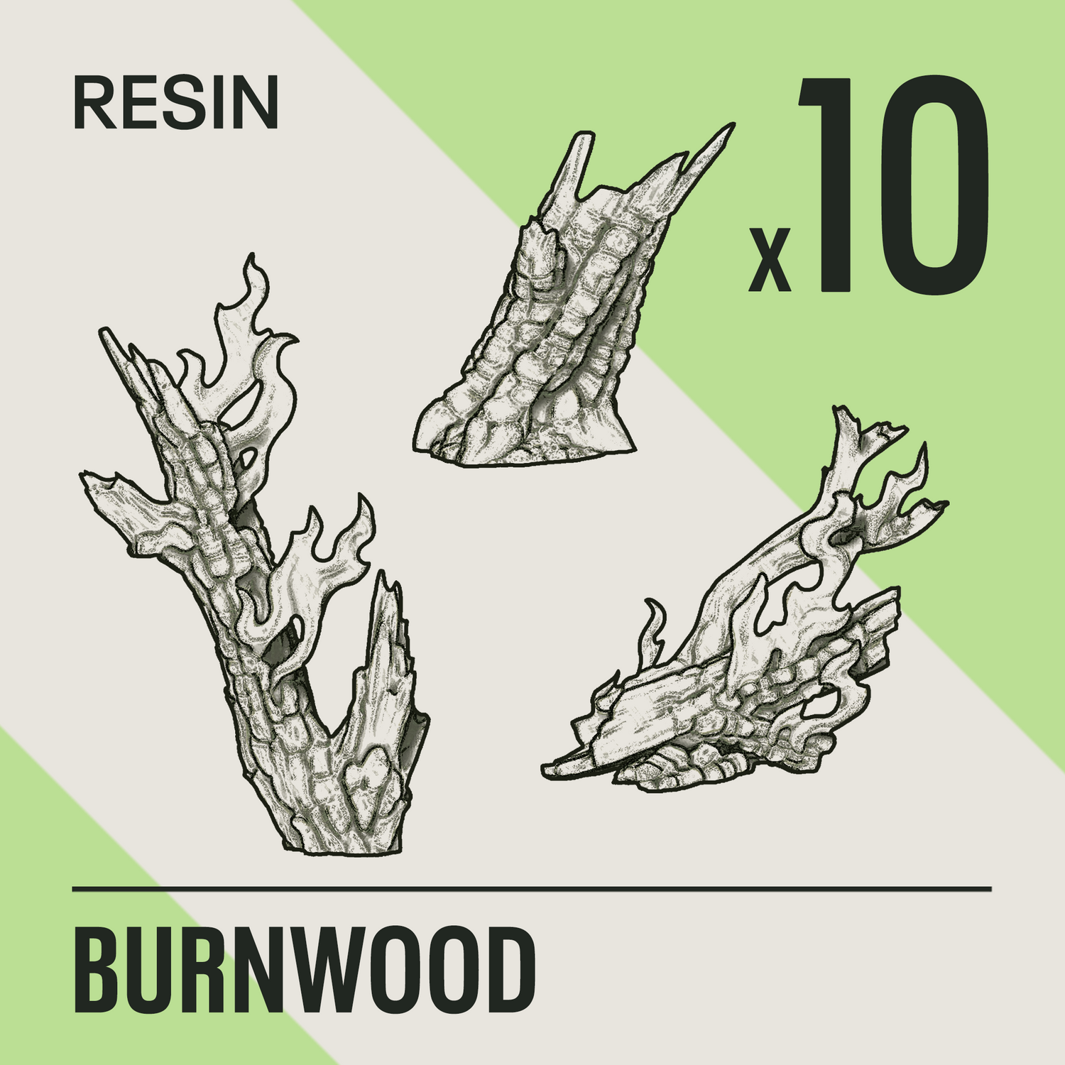 BURNWOOD - Resin Basing Bits