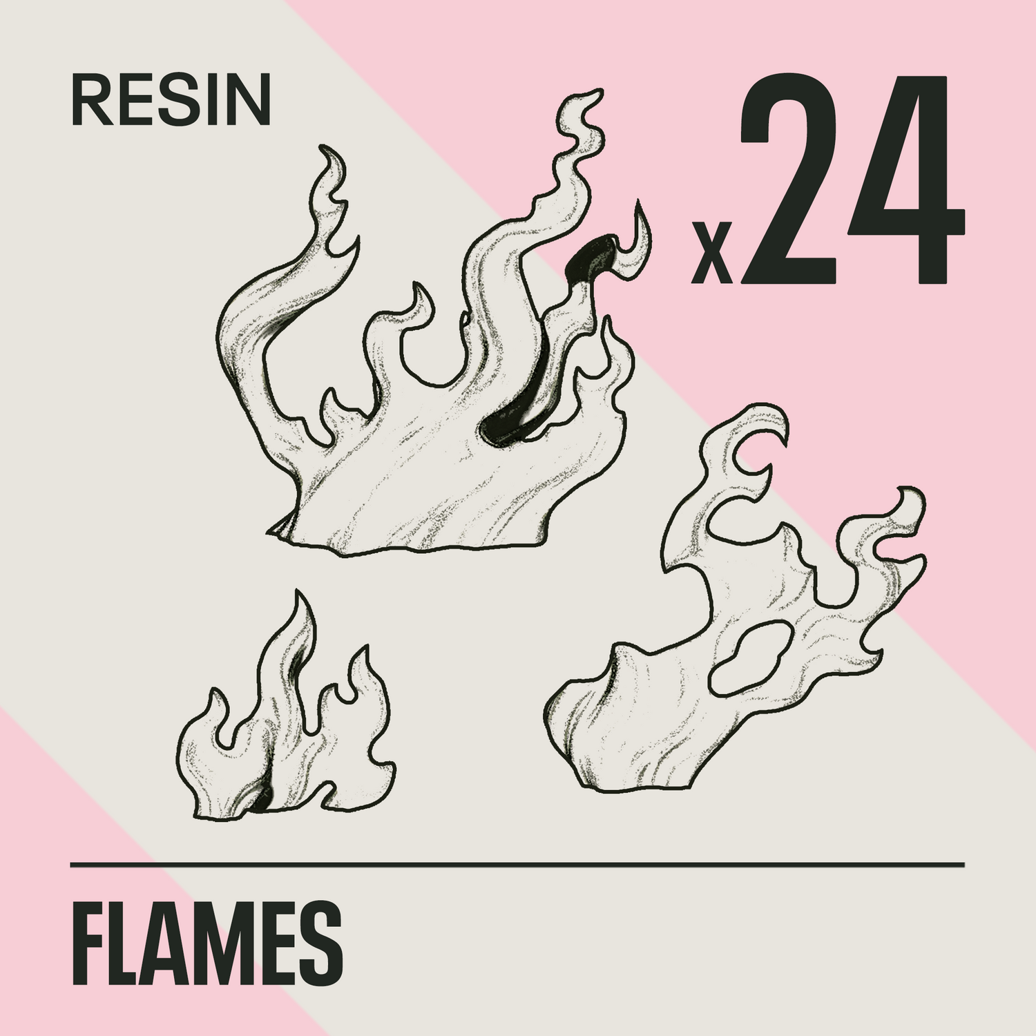 FLAMES - Resin Basing Bits