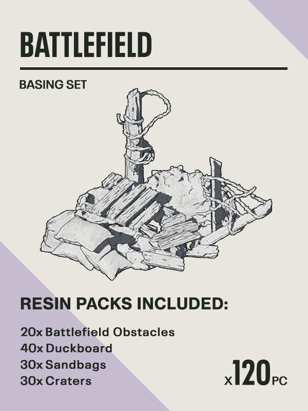 120x Resin Models - Battlefield Bundle - Epic Basing