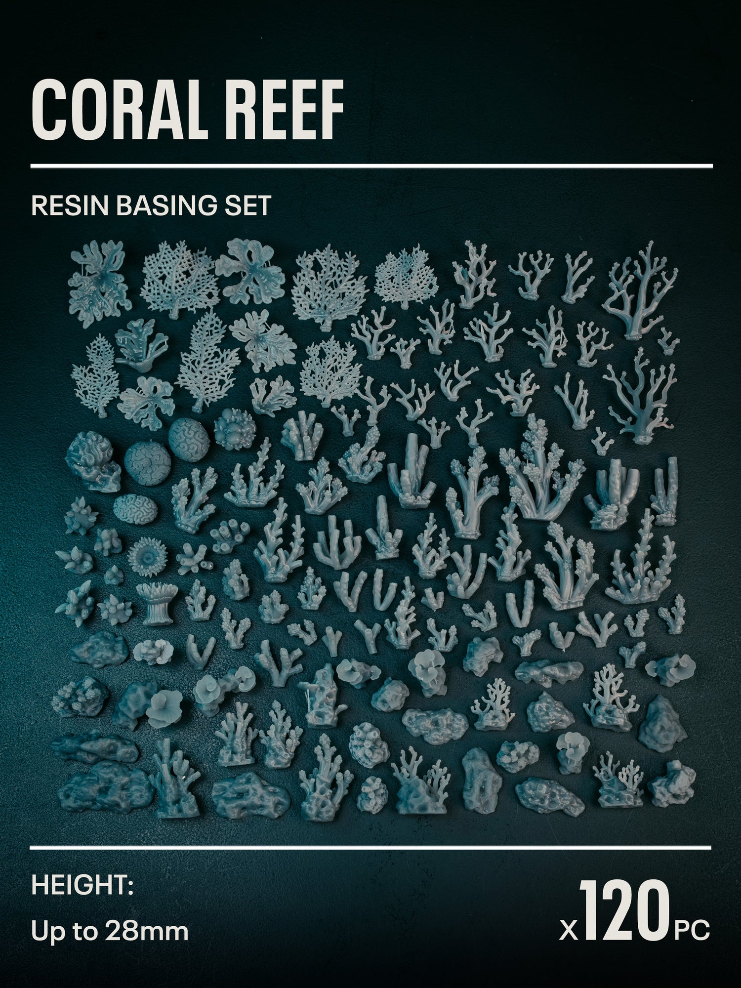 120x Resin Models - Coral Reef - Epic Basing