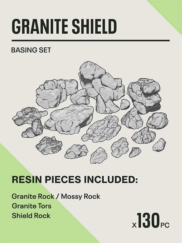 130x Resin Models - Granite Shield - Epic Basing