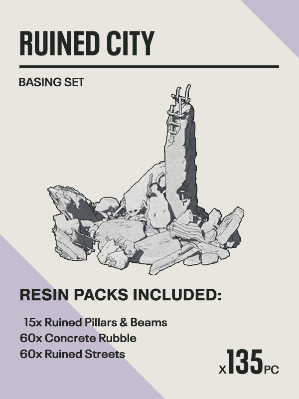 135x Resin Models - Ruined City Bundle - Epic Basing