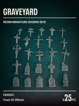 25x Resin Models - Graveyard - Epic Basing