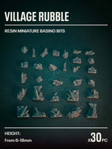 30x Resin Models - Village Rubble - Epic Basing