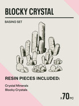 70x Resin Models - Blocky Crystal - Epic Basing