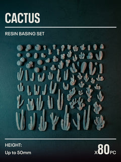 80x Resin Models - Cactus - Epic Basing