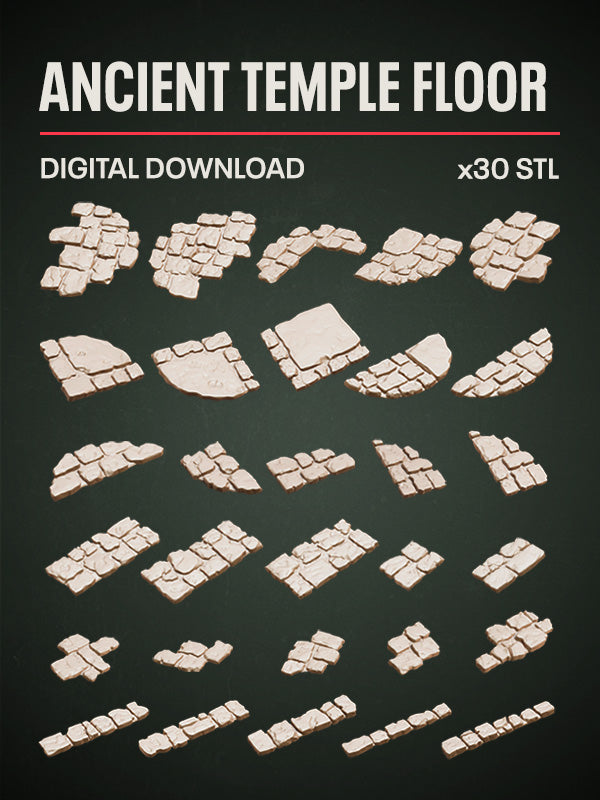 Digital Download - Ancient Temple Floor STL