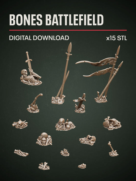 Digital Download - Bones Battlefield STL