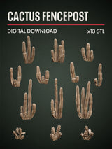 Digital Download - Cactus Fencepost STL