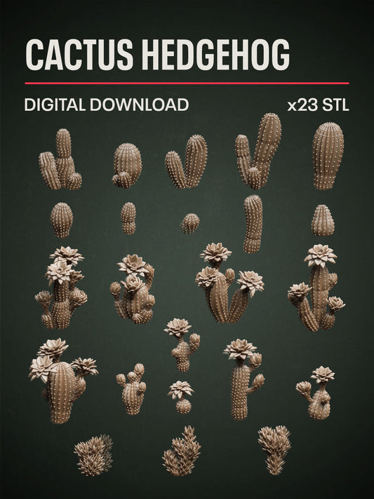 Digital Download - Cactus Hedgehog STL